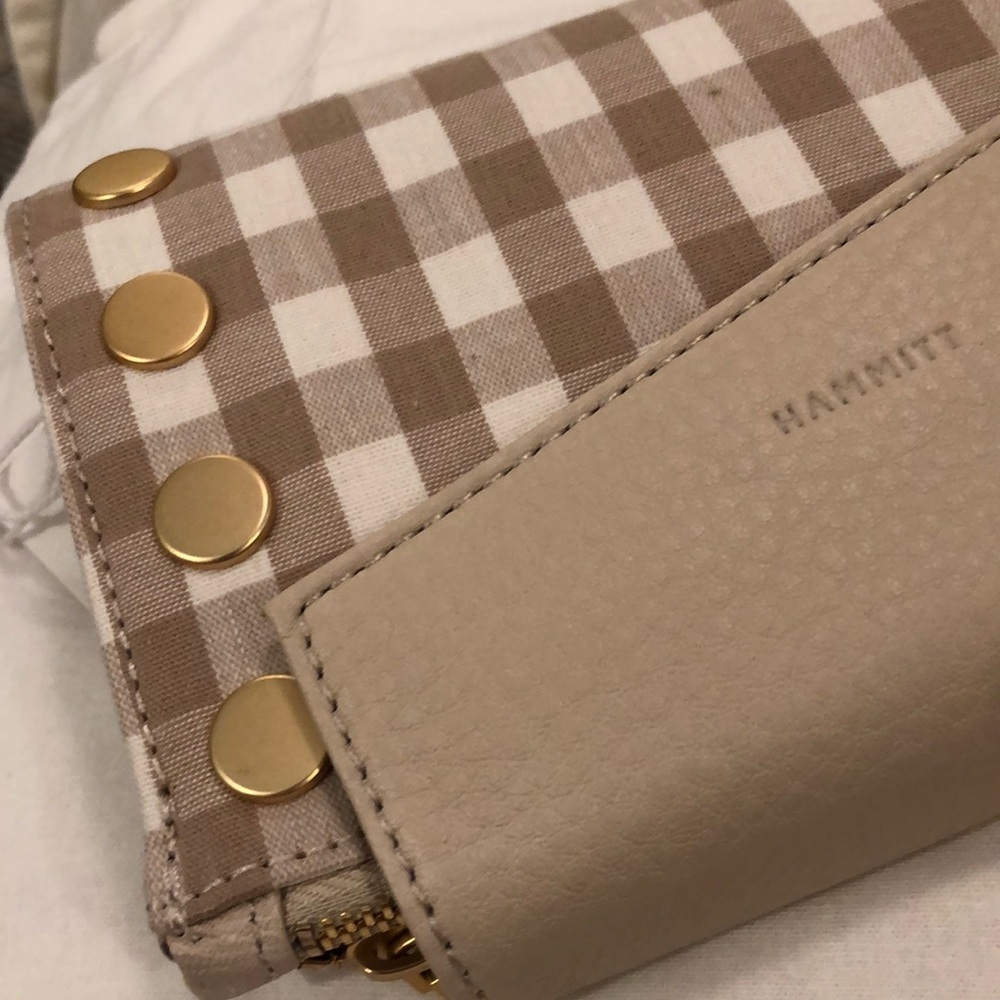 HAMMITT LEVY BENJAMIN CROSSBODY/CLUTCH/SHOULDER in Dandelion Gingham NWT - Picture 9 of 10